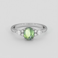 1.42 Ct. Alexandrite Ring, 14K White Gold 1