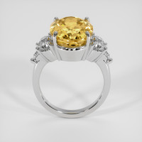 8.89 Ct. Yellow Citrine Ring, 14K White Gold 3