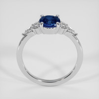 1.25 Ct. Blue Sapphire Ring, 14K White Gold 3