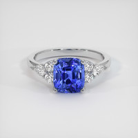 2.41 Ct. Sapphire Ring, 14K White Gold 1