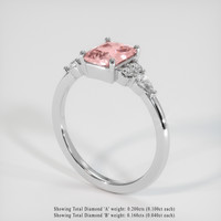 1.68 Ct. Sapphire Ring, 14K White Gold 2