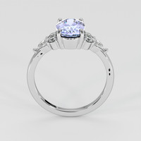 2.48 Ct. Violet Sapphire Ring, 14K White Gold 3