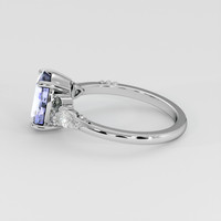 2.48 Ct. Violet Sapphire Ring, 14K White Gold 4