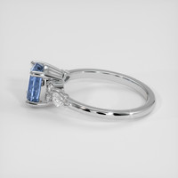2.52 Ct. Blue Sapphire Ring, 14K White Gold 4