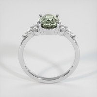 2.38 Ct. Green Sapphire Ring, 14K White Gold 3