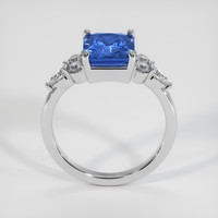 3.26 Ct. Blue Sapphire Ring, 14K White Gold 3