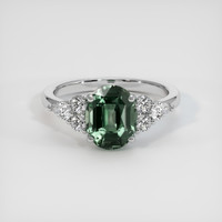 2.52 Ct. Sapphire Ring, 14K White Gold 1