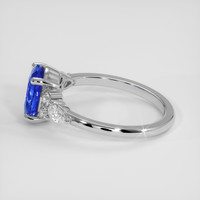2.00 Ct. Blue Sapphire Ring, 14K White Gold 4