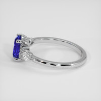 1.11 Ct. Blue Sapphire Ring, 14K White Gold 4