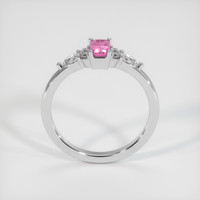 0.55 Ct. Pink Sapphire Ring, 14K White Gold 3