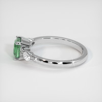 1.21 Ct. Green Sapphire Ring, 14K White Gold 4