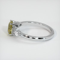 1.02 Ct. Yellow Sapphire Ring, 14K White Gold 4