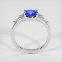 1.74 Ct. Blue Sapphire Ring, 18K White Gold 3
