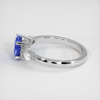 1.74 Ct. Blue Sapphire Ring, 18K White Gold 4