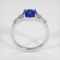 2.07 Ct. Blue Sapphire Ring, 18K White Gold 3