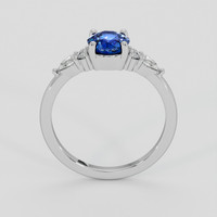 1.16 Ct. Blue Sapphire Ring, 18K White Gold 3
