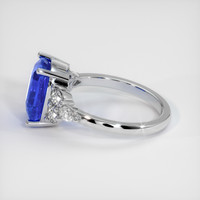 4.99 Ct. Blue Sapphire Ring, 18K White Gold 4