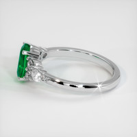 1.21 Ct. Emerald Ring, 18K White Gold 4