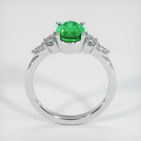 1.55 Ct. Emerald Ring, 18K White Gold 3
