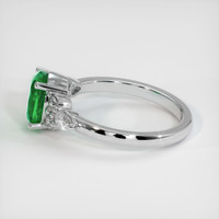 1.55 Ct. Emerald Ring, 18K White Gold 4