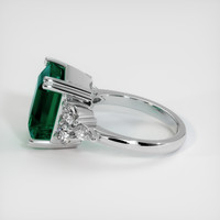 9.21 Ct. Emerald Ring, 18K White Gold 4