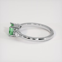 0.69 Ct. Emerald Ring, 18K White Gold 4