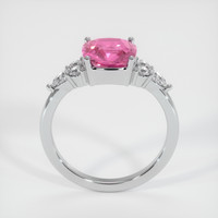 3.10 Ct. Pink Sapphire Ring, 18K White Gold 3