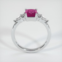 1.19 Ct. Pink Sapphire Ring, 18K White Gold 3