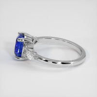 1.79 Ct. Blue Sapphire Ring, 18K White Gold 4
