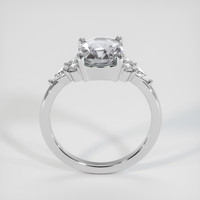 3.03 Ct. Green Sapphire Ring, 18K White Gold 3