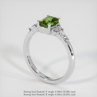 1.20 Ct. Sapphire Ring, 18K White Gold 2