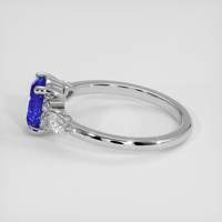 1.20 Ct. Blue Sapphire Ring, 18K White Gold 4