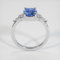 2.58 Ct. Blue Sapphire Ring, 18K White Gold 3