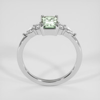 1.17 Ct. Bluish Green Sapphire Ring, 18K White Gold 3