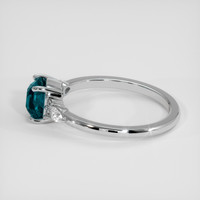2.03 Ct. Bi Color Sapphire Ring, 18K White Gold 4