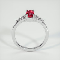 0.92 Ct. Ruby Ring, 18K White Gold 3