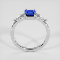 1.08 Ct. Blue Sapphire Ring, 18K White Gold 3