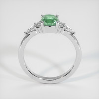 1.21 Ct. Green Sapphire Ring, 18K White Gold 3