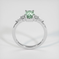 1.71 Ct. Green Sapphire Ring, 18K White Gold 3