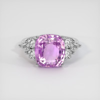 9.13 Ct. Purple Sapphire Ring, 18K White Gold 1