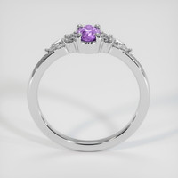 0.51 Ct. Purple Sapphire Ring, 18K White Gold 3