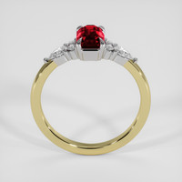 1.01 Ct. Ruby Ring, 14K White & Yellow 3