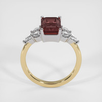 2.93 Ct. Pinkish Purple Sapphire Ring, 14K White & Yellow 3
