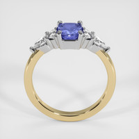 0.88 Ct. Bluish Purple Sapphire Ring, 18K White & Yellow 3