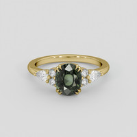 2.03 Ct. Color Change Sapphire Ring, 10K Yellow Gold 1