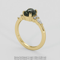 2.03 Ct. Color Change Sapphire Ring, 10K Yellow Gold 2