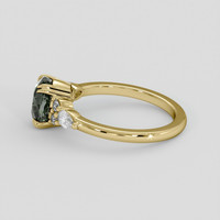 2.03 Ct. Color Change Sapphire Ring, 10K Yellow Gold 4
