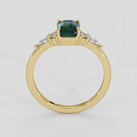 1.41 Ct. Green Sapphire Ring, 10K Yellow Gold 3