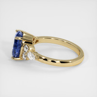 3.28 Ct. Blue Sapphire Ring, 10K Yellow Gold 4