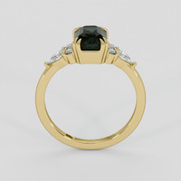 1.84 Ct. Bluish Green Sapphire Ring, 10K Yellow Gold 3